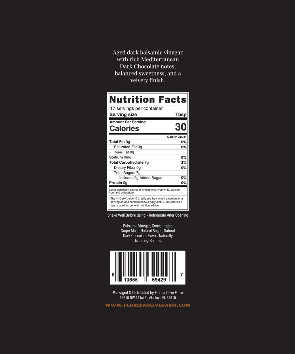Dark Chocolate Barrel-Aged Balsamic Vinegar